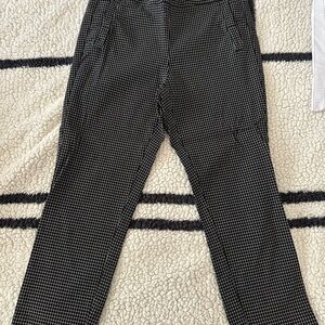 Women’s Black Checkered Work Pants